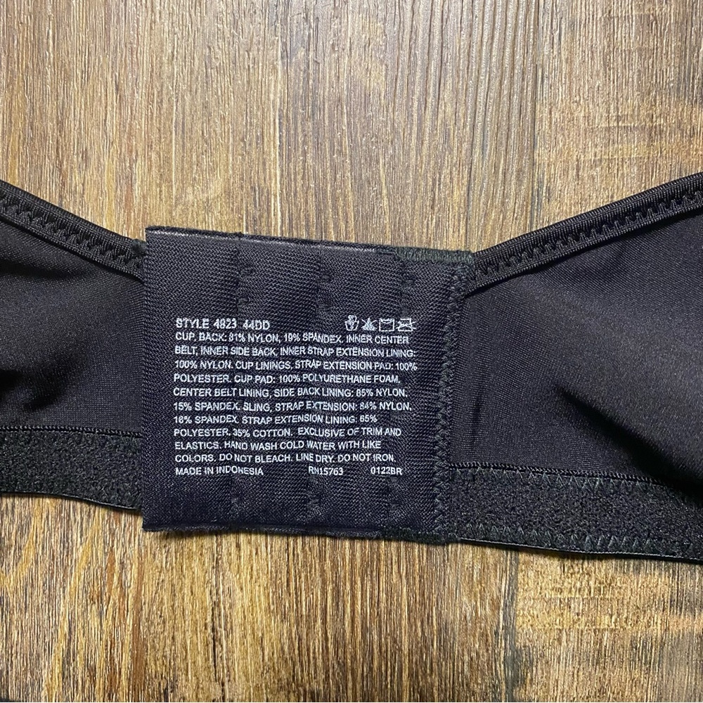 Playtex Black Full Coverage Bra with Molded Cups - Picture 7 of 11